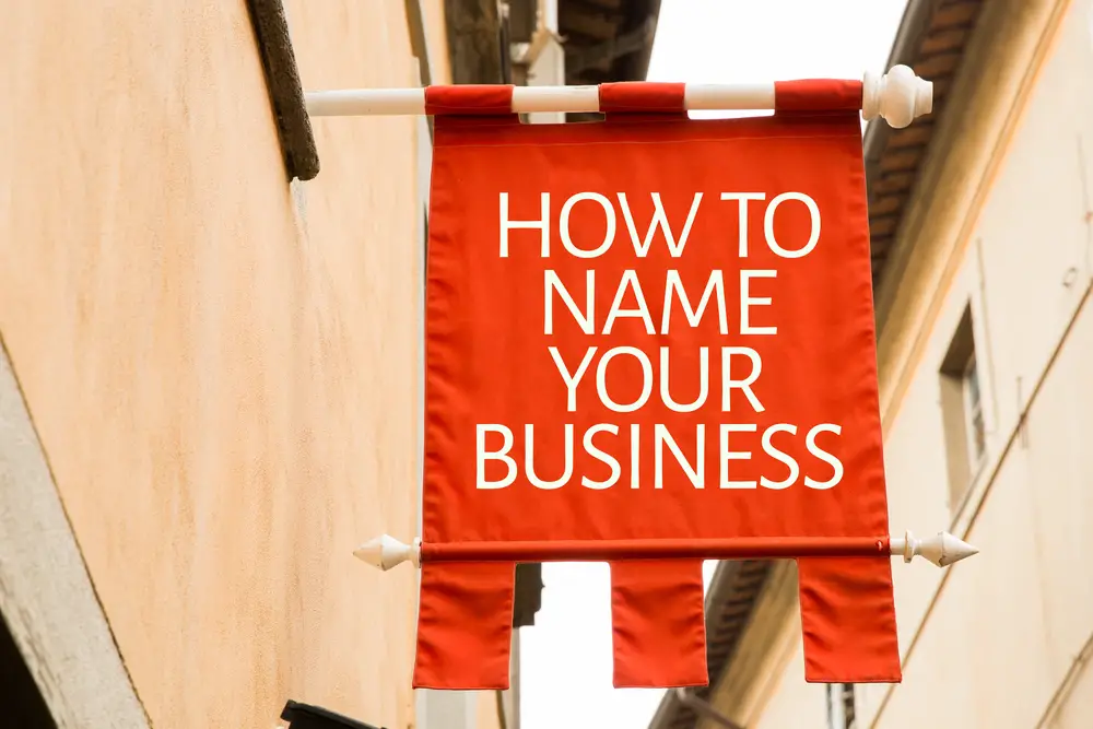 how to give a name to a company