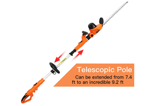 best electric hedge trimmer with extension pole