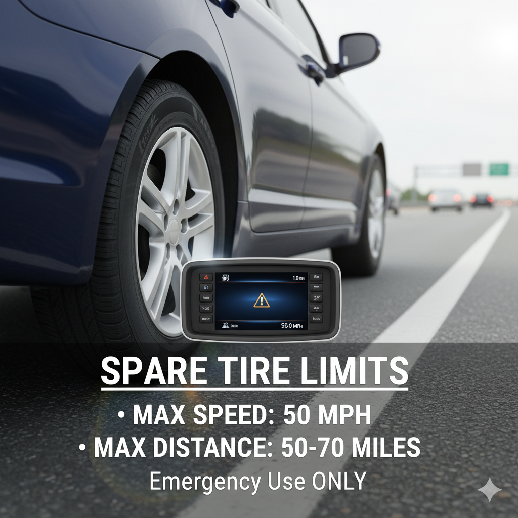 how long can u drive on a spare tire