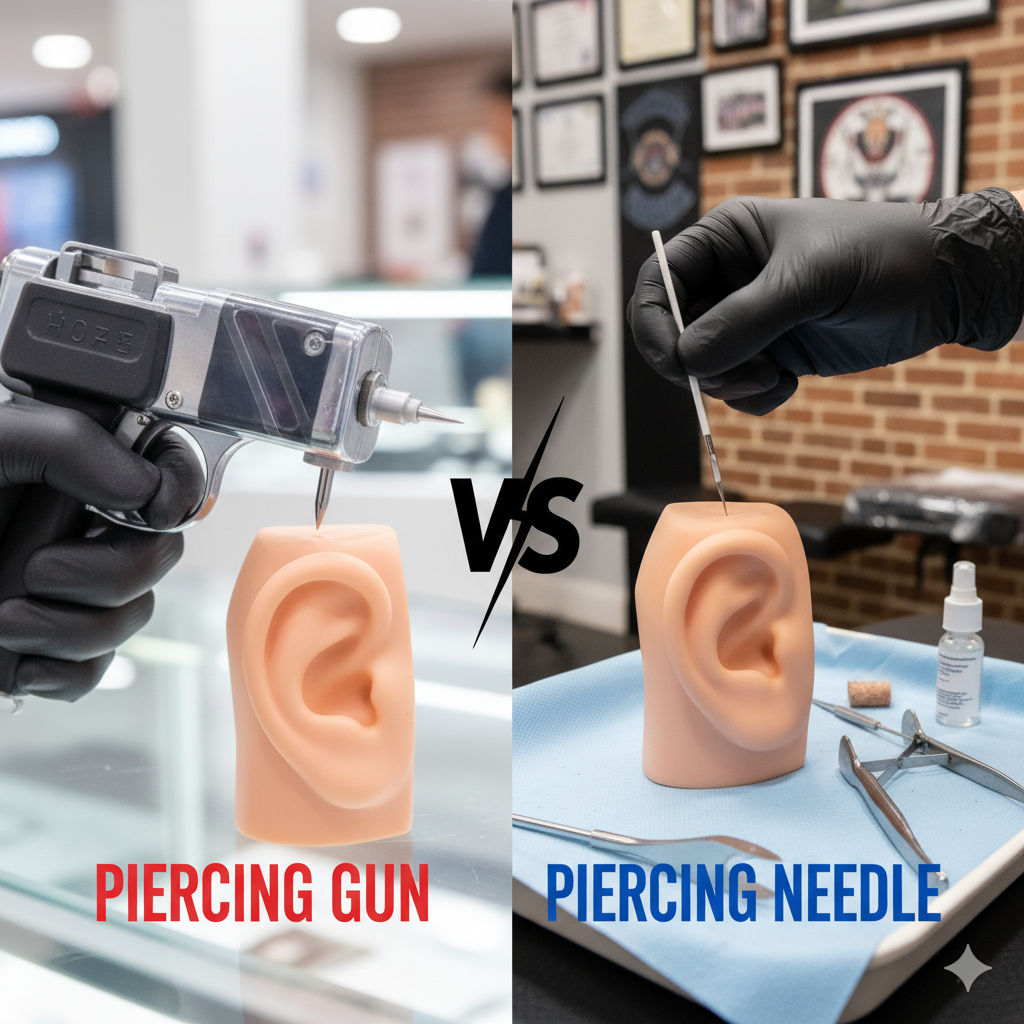 Piercing Gun vs Needle: A Comprehensive, In-Depth Guide for Safe, Hygienic, and Responsible Body Piercing 2 piercing gun vs needle