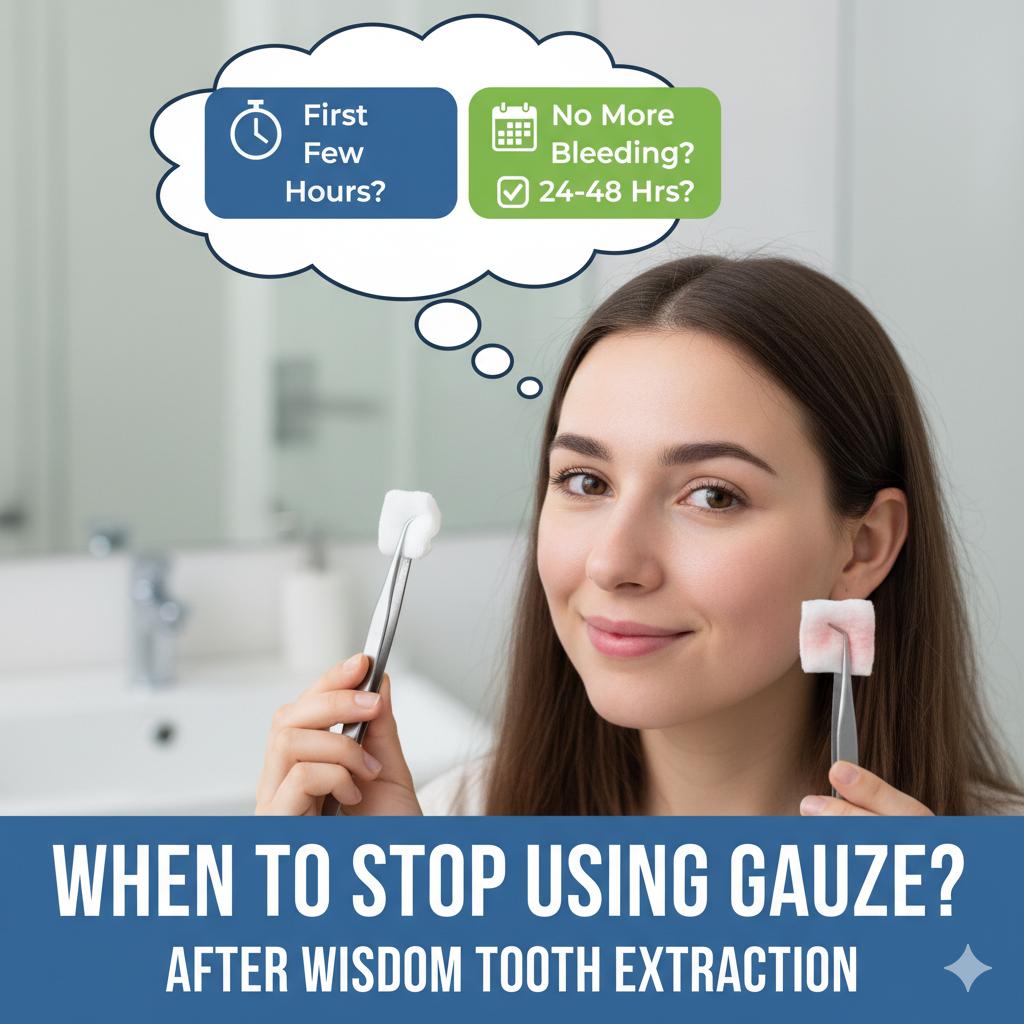 When to Stop Using Gauze After Wisdom Tooth Extraction 1 when to stop using gauze after wisdom tooth extraction